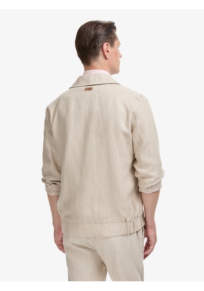 Cacharel Bej Slim Fit %100 Keten Mont