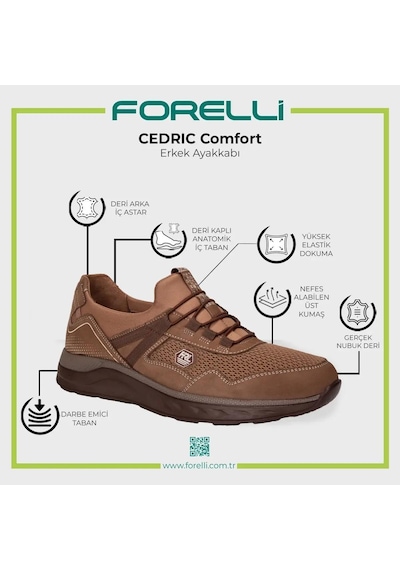 Forelli 46002 Cedrıc-g Kum Nubuk Erkek Hakiki Deri Ayakkabı Kum
