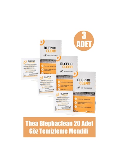 Blephaclean Steril Göz Pedi 20'li 3 Kutu