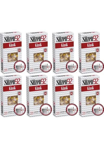 Süzen92 Klasik Sigara Ağızlık Filtresi 1152 Adet Fırsat 8pk 144