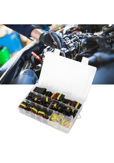 Su Geçirmez Oto Elektrik Soketi 1,2,3,4 Pın 352 Parça Hıd Jst Konnektör Seti