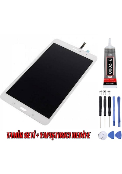 Samsung Uyumlu T325 Lcd Ekran Beyaz Montaj Kiti