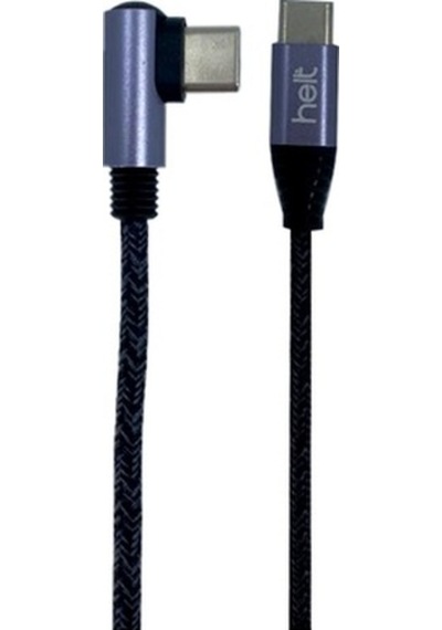 Helt HT-DC13 İp Örgü 100 CM Type-C Data Kablo
