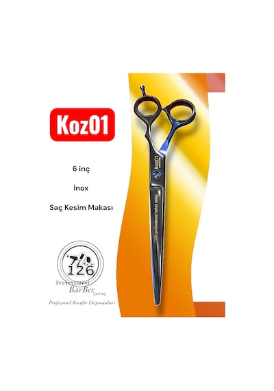 Koz01 Saç Sakal Kesim Makası 6 İnç