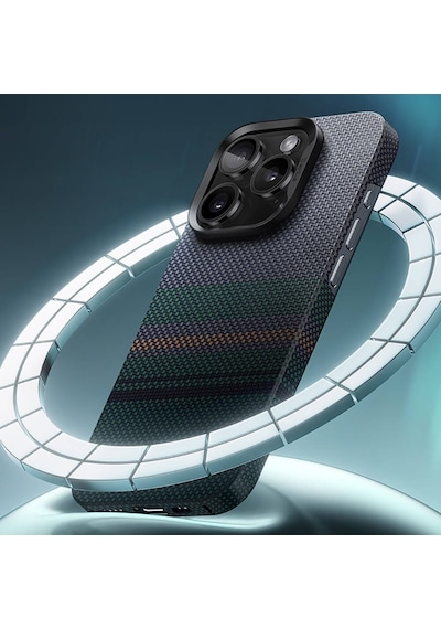Apple Uyumlu iPhone 14 Pro Max Kılıf Magsafe Şarj Özellik Karbon Fiber Benks Aurora Armorair Kevlar Kapak