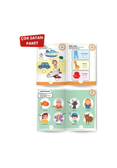 Şimdi Konuşma Vakti Seti / 12-24 Ay Cırt Cırtlı / 2 Yaş Cırt Cırtlı Vakti Etkinlik Kitabı