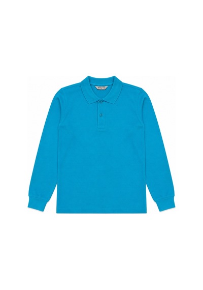 Beniizle Unisex Çocuk Uzun Kollu Polo Yaka Okul Tişört Turkuaz