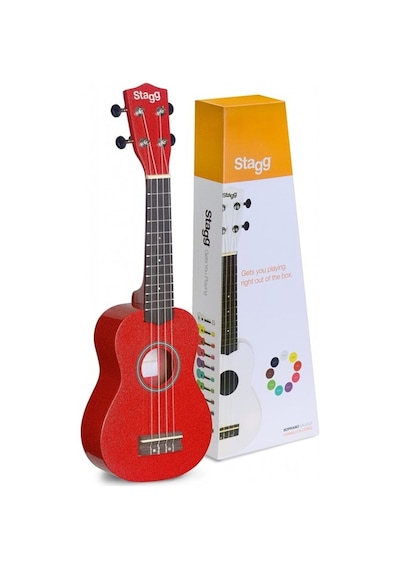 Stagg Us- Kırmızı (Soprano Ukulele Red+bag)