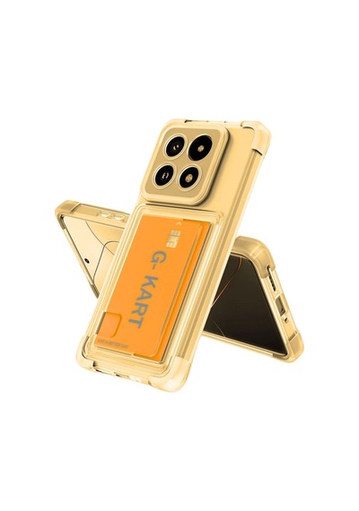 Infinix Note 40 Pro 5g Uyumlu Kılıf Köşe Korumalı Kartlıklı Cüzdanlı Silikon Kapak - Füme