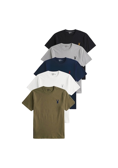 Genius Store Erkek 5'li Tişört %100 Pamuk Süprem Rahat Kalıp Basic Tişört Bisiklet Yaka Nakışlı T-shirt Erkek-5li Haki-beyaz-lacivert-gri-siyah Genius Store Erkek 5'li Tişört %100 Pamuk Süprem Rahat Kalıp Basic Tişört Bisiklet Yaka Nakışlı T-shirt Erkek-5li Haki-beyaz-lacivert-gri-siyah