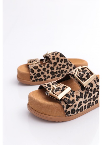 Dgn 8145 Kadin Terlik Leopar