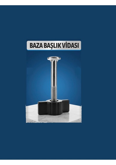 Baza Başlık Vidası 12 Cm 4 Adet Gri