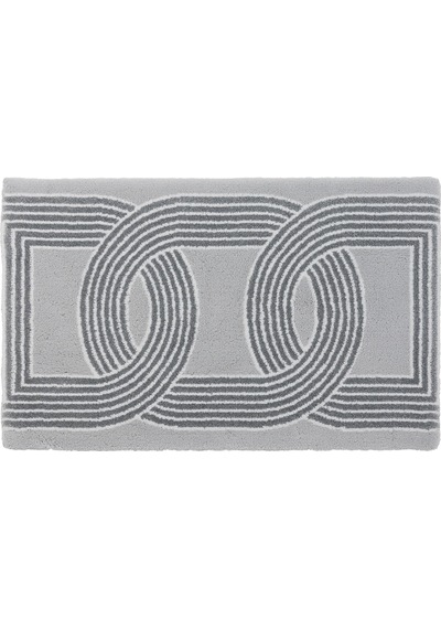 Abyss And Habıdecor Petal Banyo Halısı, Art Deco Desenli Lüks Halı El Halısı Gümüş