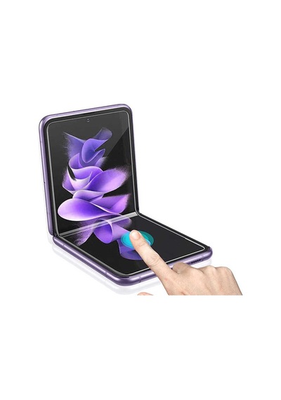 Samsung Uyumlu Galaxy Z Flip 4 3D Side Glass Ekran Koruyucu Renksiz