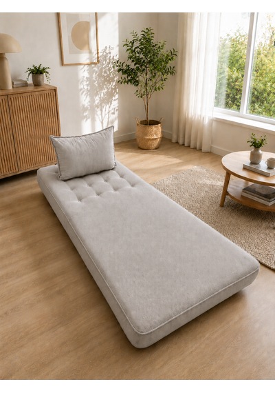Newness Tekli Koltuk & Puf Açık Gri