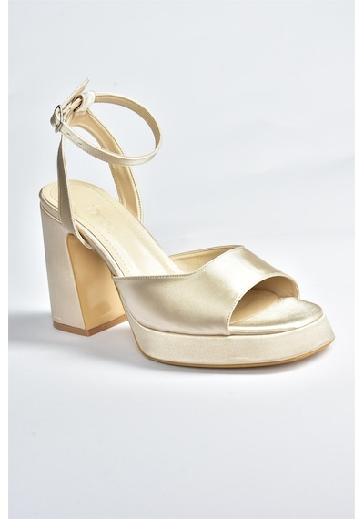 Fox Shoes Ten Saten Kumaş Kalın Platform Topuklu Kadın Ayakkabı M (546768491) Fox Shoes Ten Saten Kumaş Kalın Platform Topuklu Kadın Ayakkabı M (546768491)