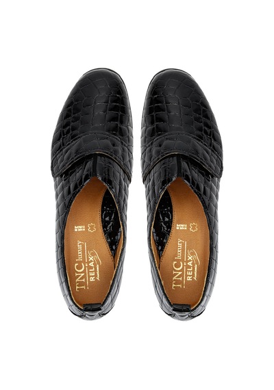 Relax Anatomic Kadın Hakiki Deri Siyah Comfort Ayakkabı 611 E4260-08 Bn Ayk Sk25-26 Black Siyah
