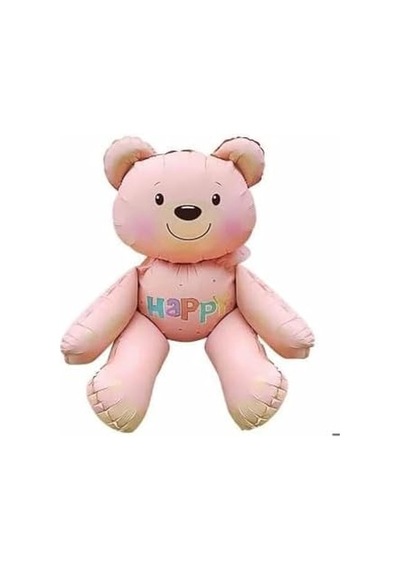 Oturan Ayi Folyo Balon 77 70, Pembe 256