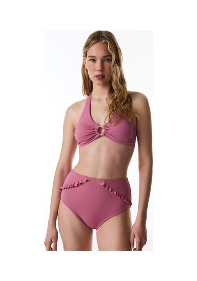 Penti Gül Pembesi New High Ruffle Bikini Altı