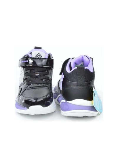 Pepino Kids Pepino Melek Kanadı Detaylı Işıklı Patik Çocuk Spor Bot Siyah-lila