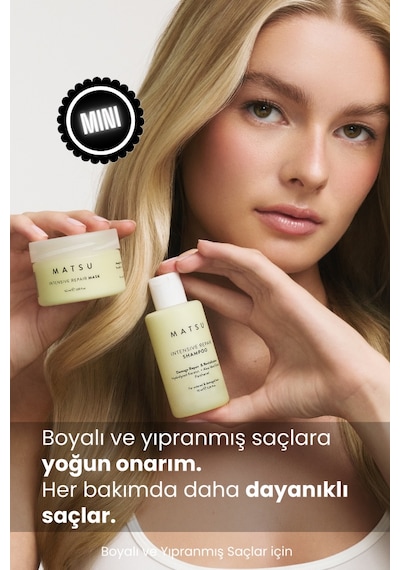Matsu Professional Boyalı Ve Hasar Görmüş Saçlar Için Yoğun Onarıcı Intensive Repair Saç Bakım Şampuanı 100 ML