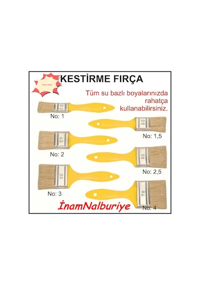Kestirme Firça 1 Numara 1.Kalite