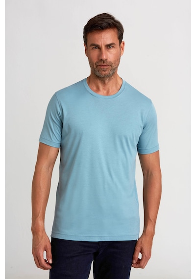 Bisse O Yaka Yeşil Erkek T-shirt Ts24y24104 D47 Yeşil
