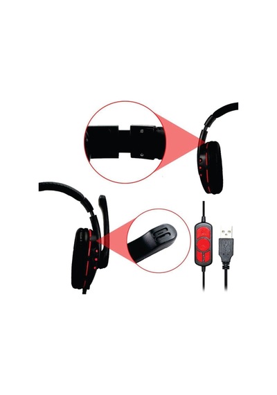 Ovleng Q7 Profesyonel Mikrofonlu Usb Girişli Kulak Üstü Oyuncu Kulaklığı