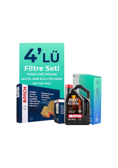 Volkswagen T-cross 1.0 Tsi Filtre Bakım Seti Motul Motor Yağlı 2020-2024 4 Lü 8200BKMFLSHNGFL20642