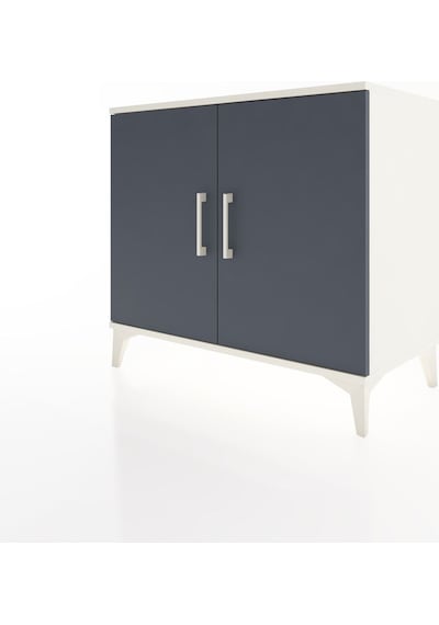 Hyperion Şifonyer Tek Raflı 2 Kapaklı 88x44x80 Aytaşı-antrasit Aytaşı