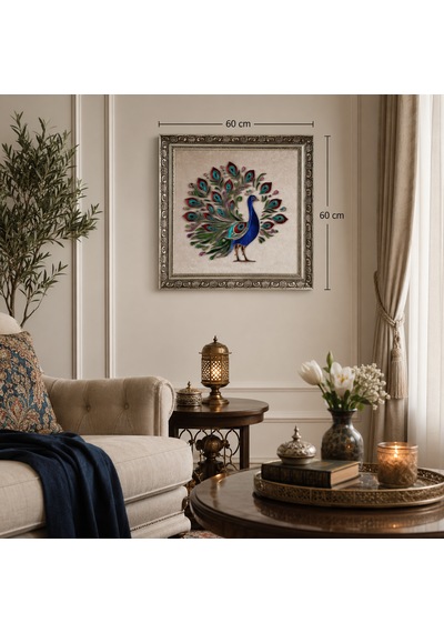 Tavus Kuşu Filografi Tablo 70 70 Cm