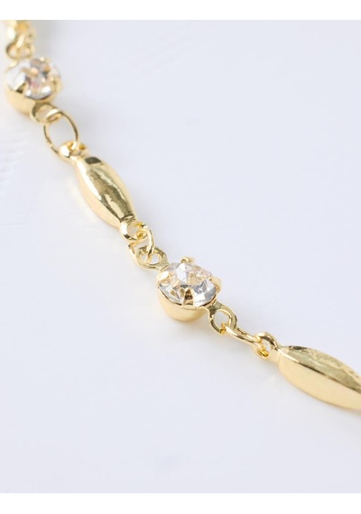 Jimmy Key Altın Rengi Taş Detaylı Oval Plaka Figürlü Kolye 6ww429792150