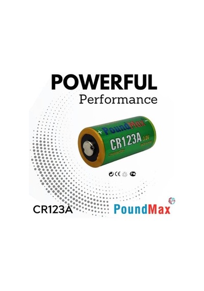 Poundmax Cr123a 3 V Dl123a / El123a / Cr123a / Cr17345 Cr123 Lityum-iyon Fotoğraf Pili