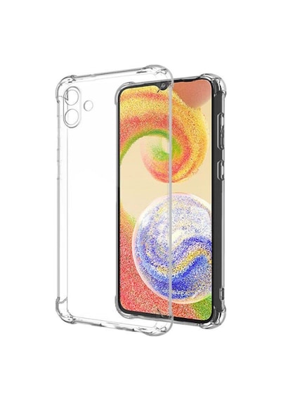 Samsung Galaxy Uyumlu A04e Kapak Kamera Korumalı Airbag Antishock Köşe Korumalı Şeffaf Silikon Kılıf