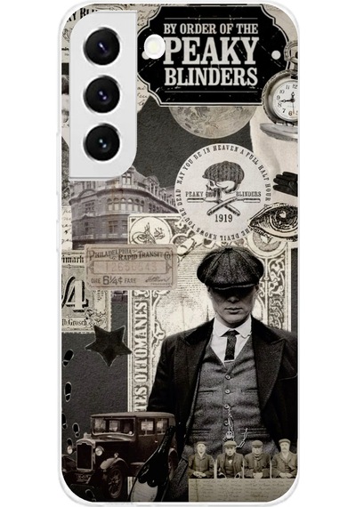 Samsung Galaxy S22 Uyumlu Peaky Blinders Baskılı Silikon Kılıf Renkli