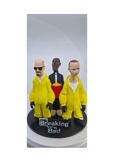 Breaking Bad Özel Tablalı 3 Lü Figür Set 20 Cm Walter White Jesse Pinkman Gustavo Fring