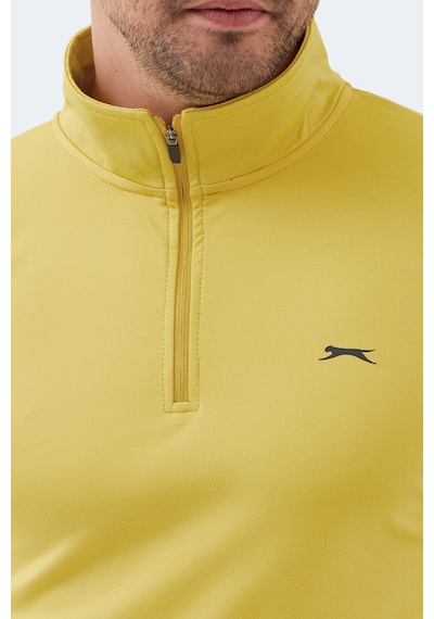 Slazenger Intımate I Erkek Dik Yaka Fermuarlı Sarı Sweatshırt Sarı