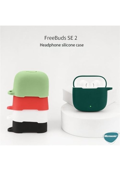 Freebuds Se 2 İçin Kılıf Askılı Mat Silikon Lacivert Freebuds Se 2 İle Uyumlu Kılıf - Lacivert
