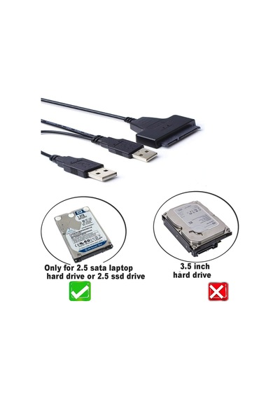 Usb 2.0 Sata Çevirici Kablo 2,5 inç SSD ve HDD için SATA - USB