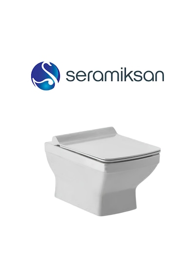 Seramiksan Silva A041040H Kanallı Asma Klozet + Yavaş Kapak