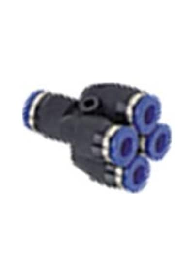1/8-06 4 Lü Erkek Dağıtıcı Pnömatik Fittings