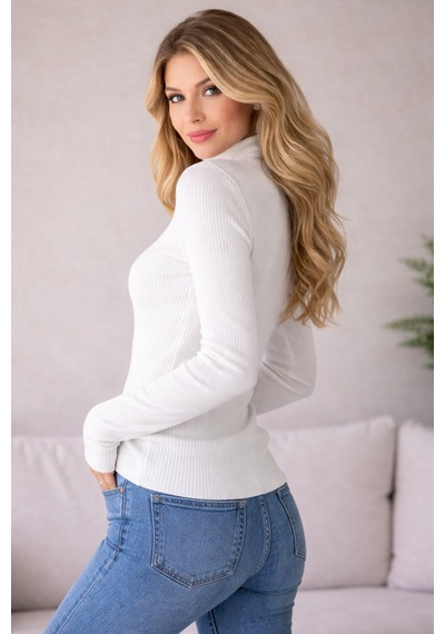 Cloudymood Kadın Balıkçı Yaka Parmak Geçmeli Fitilli Basic Uzun Kollu Triko Kazak Günlük Kullanım Beyaz - 860075452 Beyaz Cloudymood Kadın Balıkçı Yaka Parmak Geçmeli Fitilli Basic Uzun Kollu Triko Kazak Günlük Kullanım Beyaz - 860075452 Beyaz
