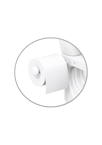 Dolu Beyaz Eğitici Bebek Tuvalet Lazımlık Beyaz