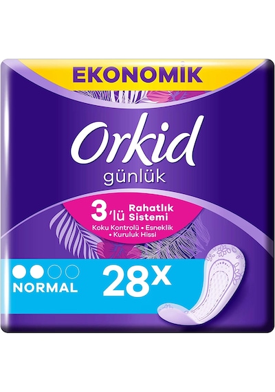 Orkid Günlük Ped Normal 3 x 28'li