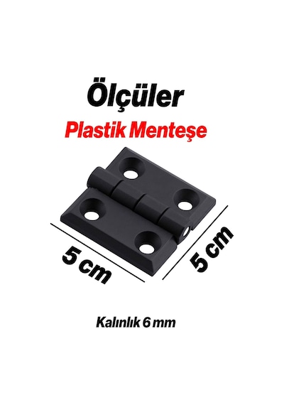 Plastik 50x50 Mm 2 Adet Set Yaprak Menteşe Dayanıklı Dolap Çekmece Kapak Ve Mobilya Menteşe Çok Renkli