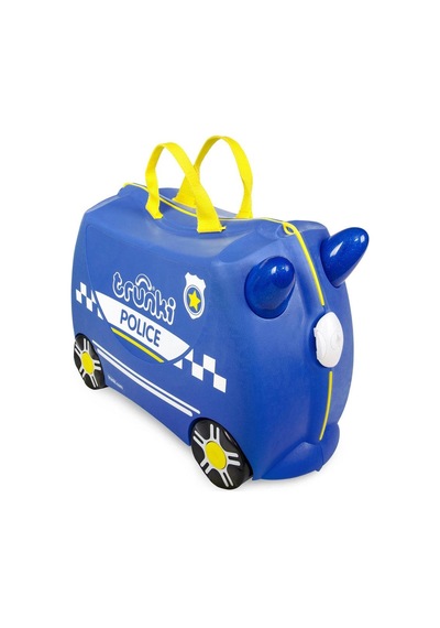Trunki Çocuk Bavulu - Polis Arabası Percy Mavi
