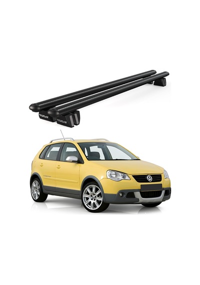 Pençe Volkswagen Polo Cross 2006-2009 Uyumlu Siyah Ara Atkı Port Bagaj Tavan Barı