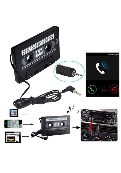Oto Kaset Adaptörü Aux Araç Teyp Kaset Dönüştürücü Mp3 Telefon Cd Uyumlu