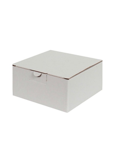 Beyaz Kilitli Kargo Kutusu / Ebat: 13,5x13,5x6,5 cm (100 adet)