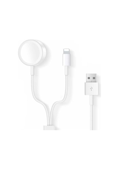 Apple Uyumlu Watch Se 40 Mm 2In1 Manyetik Şarj Aygıt+Lightning Usb Kablo (473967961)